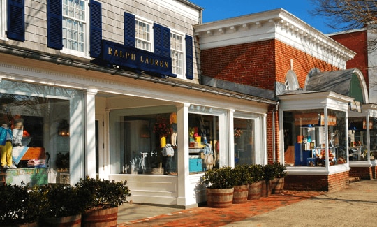 Storefront of Ralph Lauren store