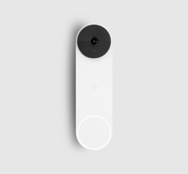 Google Nest Doorbell (battery) on a grey background Google Nest Doorbell (battery) on a grey background