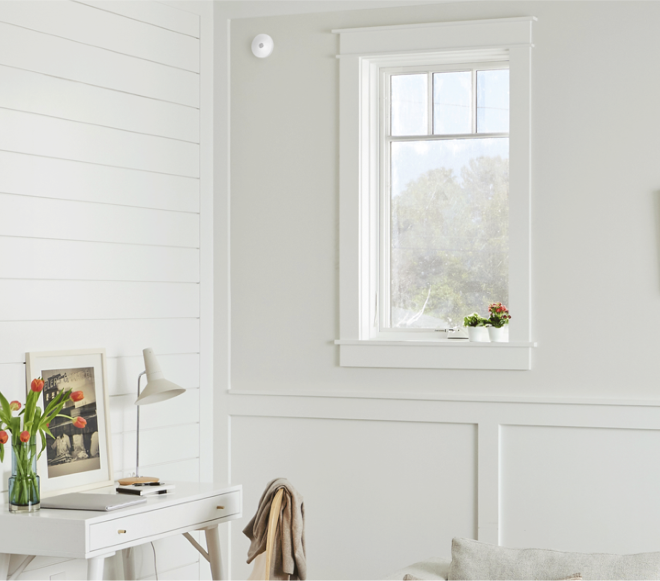 ADT Indoor Siren above a window ADT Indoor Siren above a window