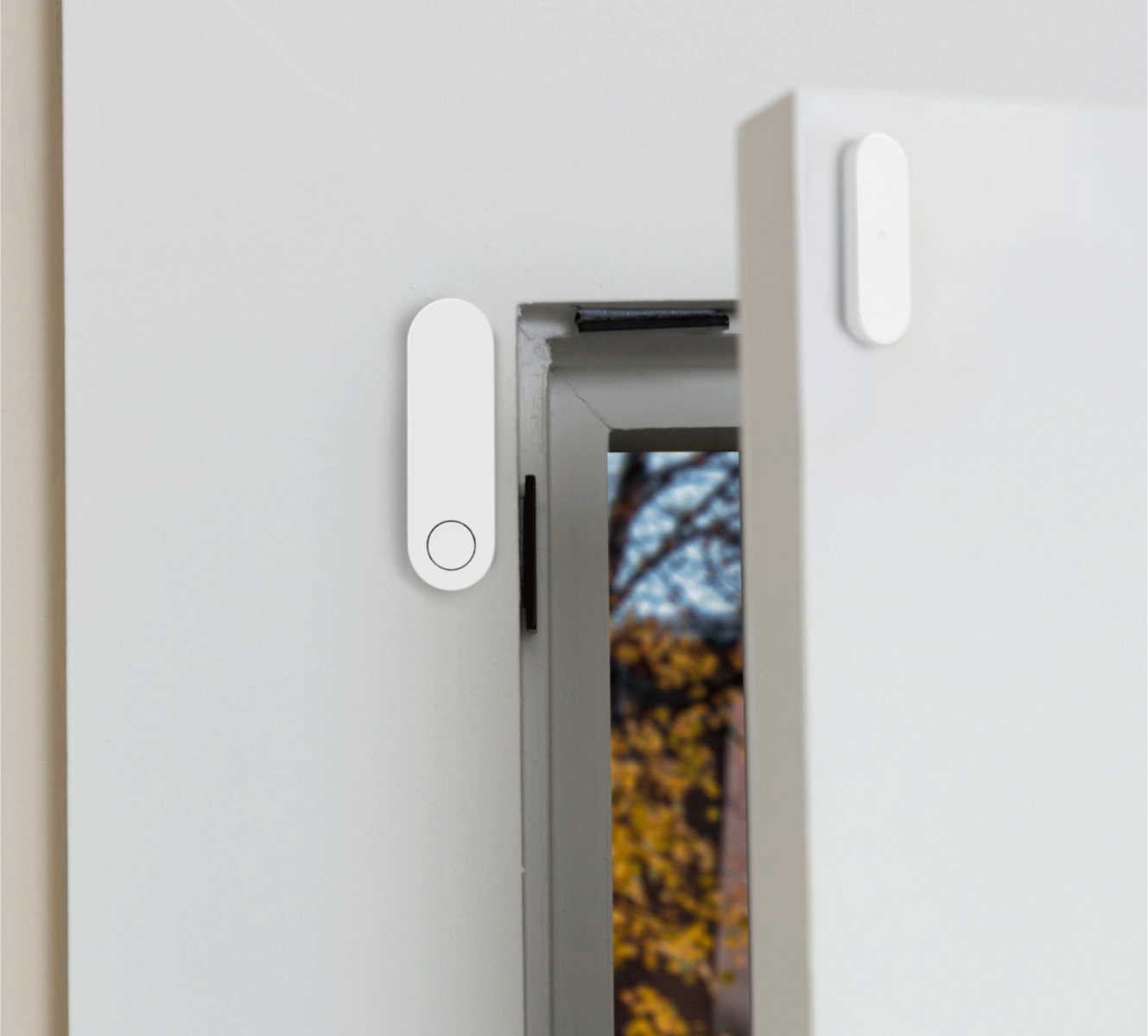 ADT Premium Door Window Sensor on a door ADT Premium Door Window Sensor on a door